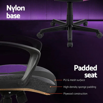 Artiss Gaming Office Chair Computer Chairs Purple - Flea Market