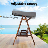 Gardeon Wooden Swing Chair Garden Bench Canopy 3 Seater Outdoor Furniture - Flea Market
