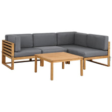 Gardeon 4 Seater Outdoor Sofa Set 5 Piece Wooden