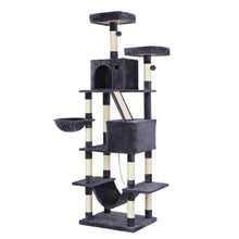i.Pet Cat Tree Tower 206cm - Large Scratching Post Grey