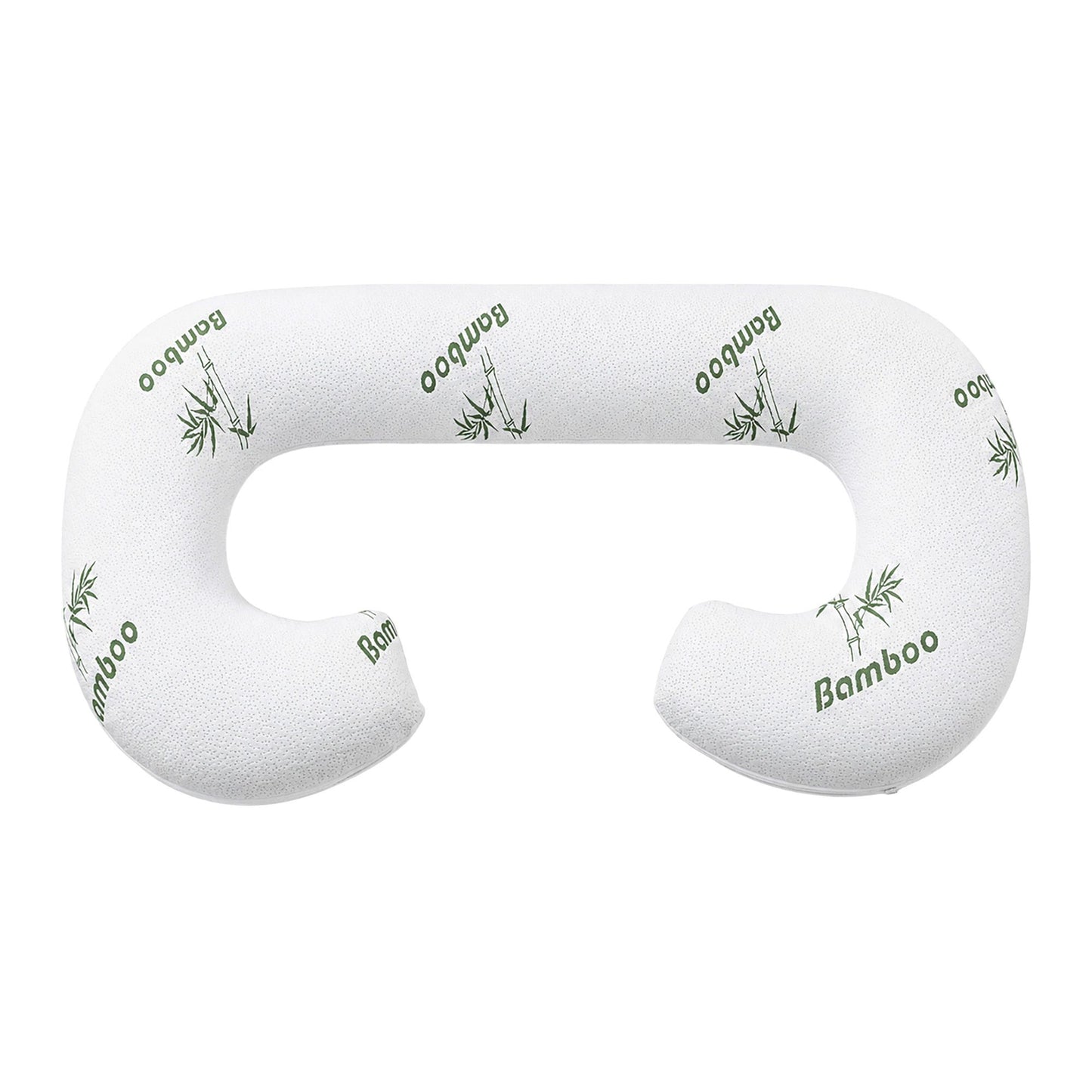 Giselle Bedding C-Shaped Pregnancy Pillow with Bamboo Cover