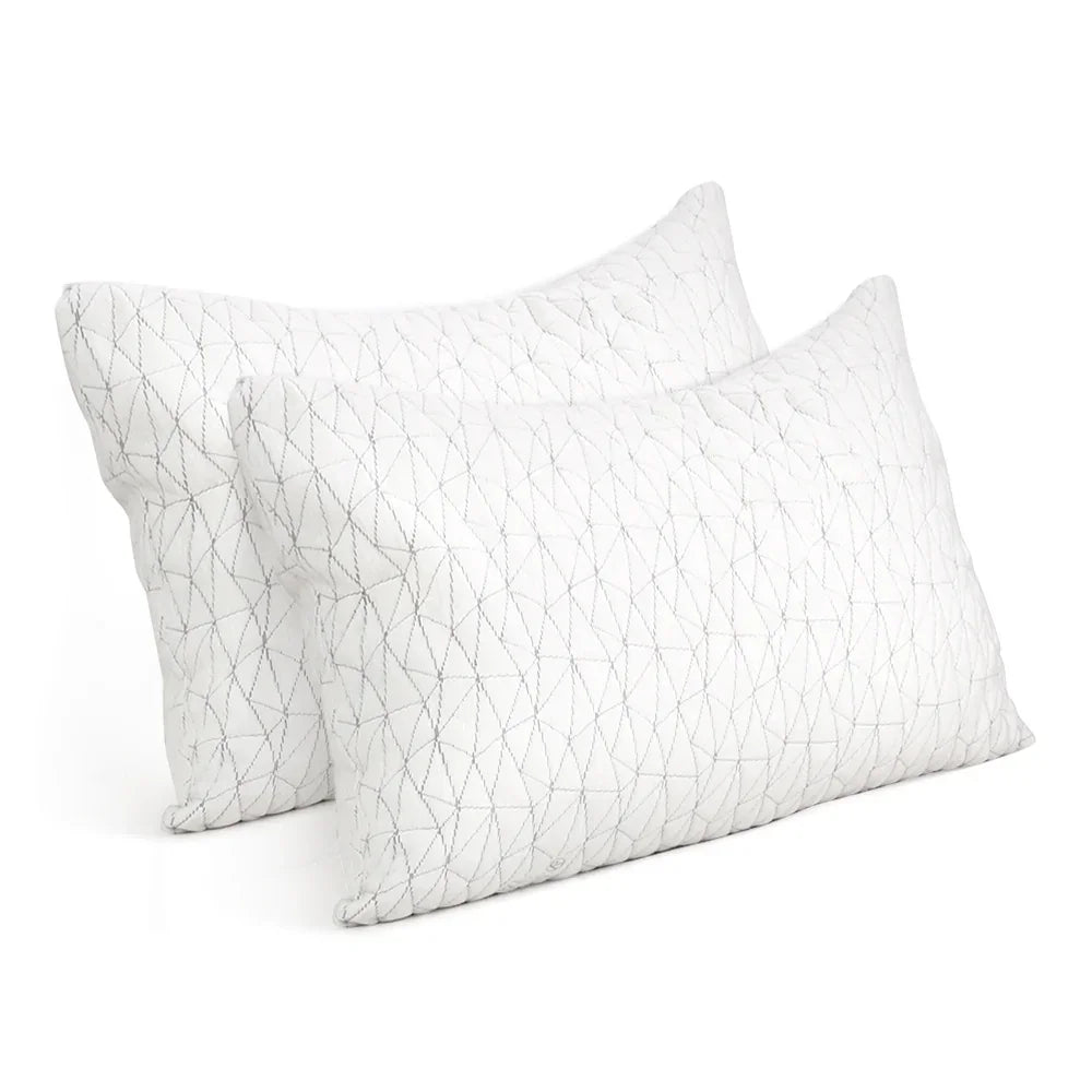 Giselle Bedding Memory Foam Pillow King Size Twin Pack - Stacks Warehouse