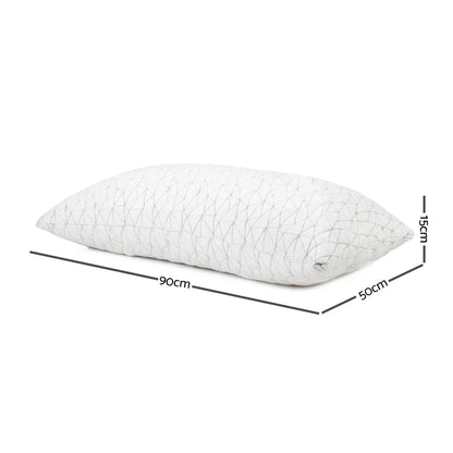 Giselle Bedding Memory Foam Pillow King Size Twin Pack - Stacks Warehouse