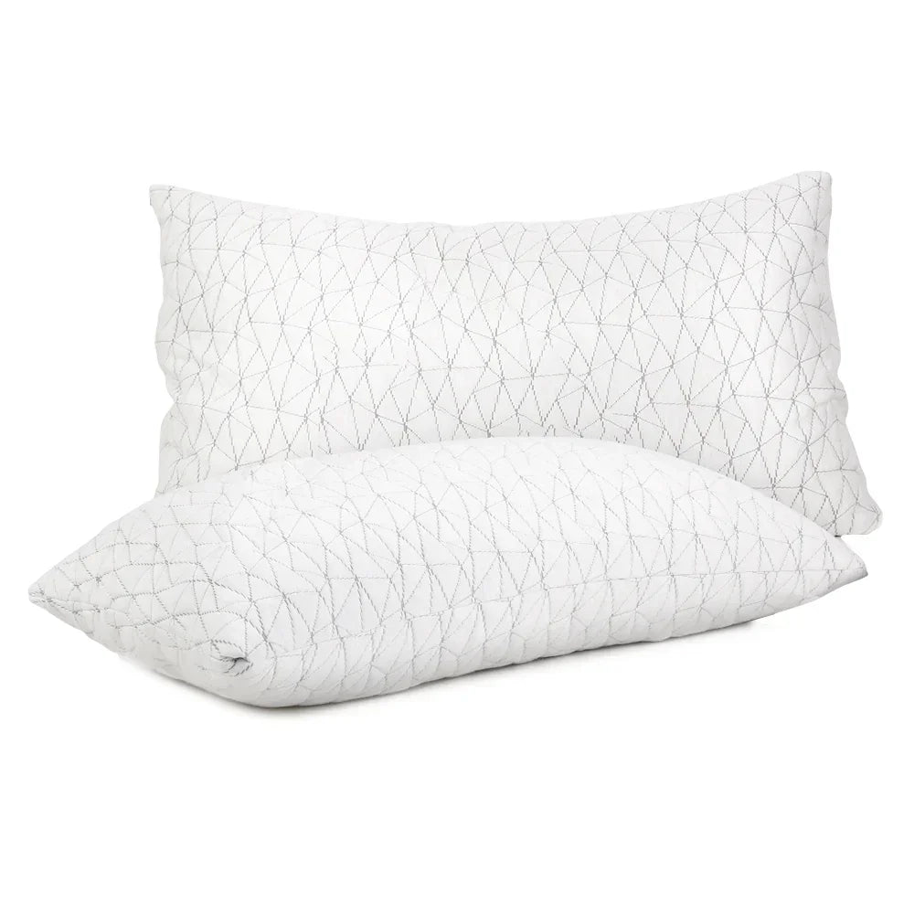 Giselle Bedding Memory Foam Pillow King Size Twin Pack - Stacks Warehouse