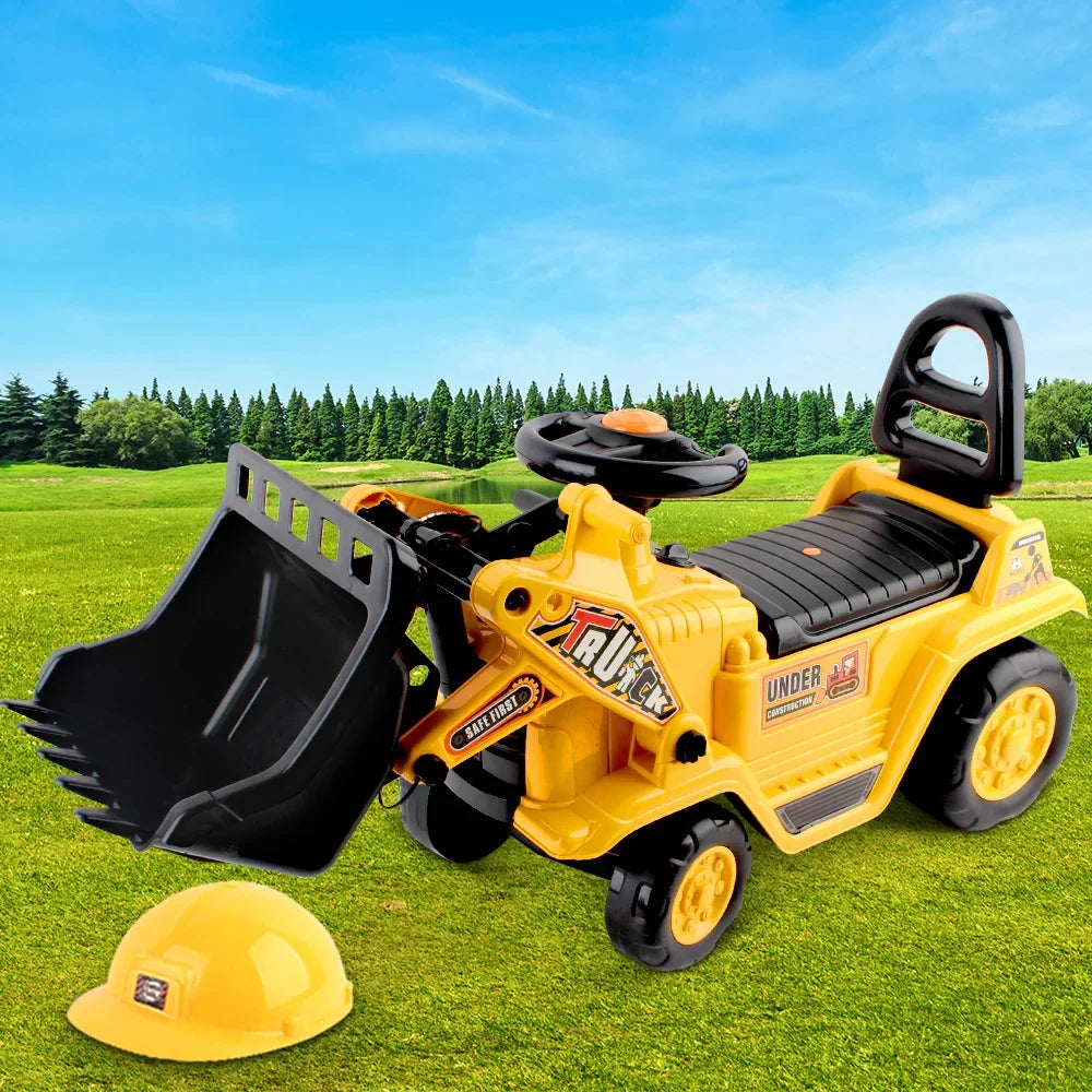 Keezi Kids Ride On Excavator Bulldozer - Sandpit Digger Car Pretend Play Toy