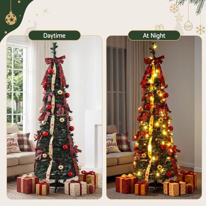 Jingle Jollys 160cm Pop Up Christmas Tree - 80 LED - view 4