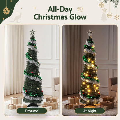 Jingle Jollys 155cm Pop Up Christmas Tree - 50 LED - view 3