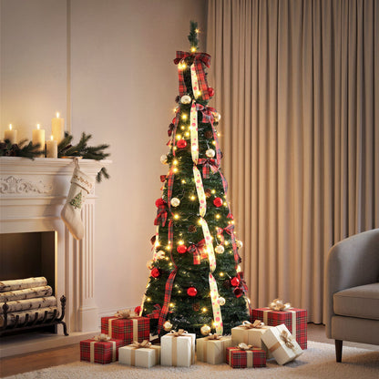 Jingle Jollys 197cm Pop Up Christmas Tree - 150 LED