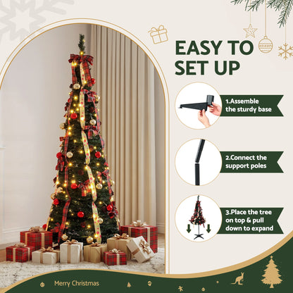 Jingle Jollys 197cm Pop Up Christmas Tree - 150 LED - view 6