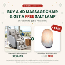 Christmas Special: Livemor 4D Massage Chair + FREE Himalayan White Salt Lamp