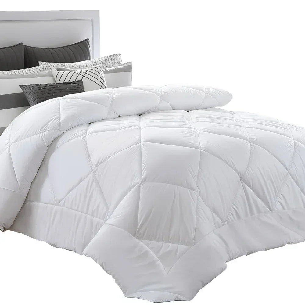 Giselle Bedding 400GSM Microfibre Bamboo Quilt Queen - Luxury Duvet for All Seasons