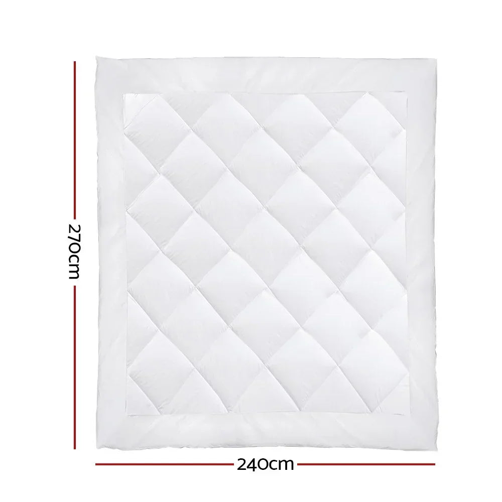 Giselle Bedding 700GSM Microfibre Bamboo Quilt Super King - Luxury Duvet for All Seasons