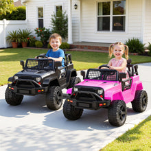 2x Rigo Electric Kids Ride On Car Black Pink