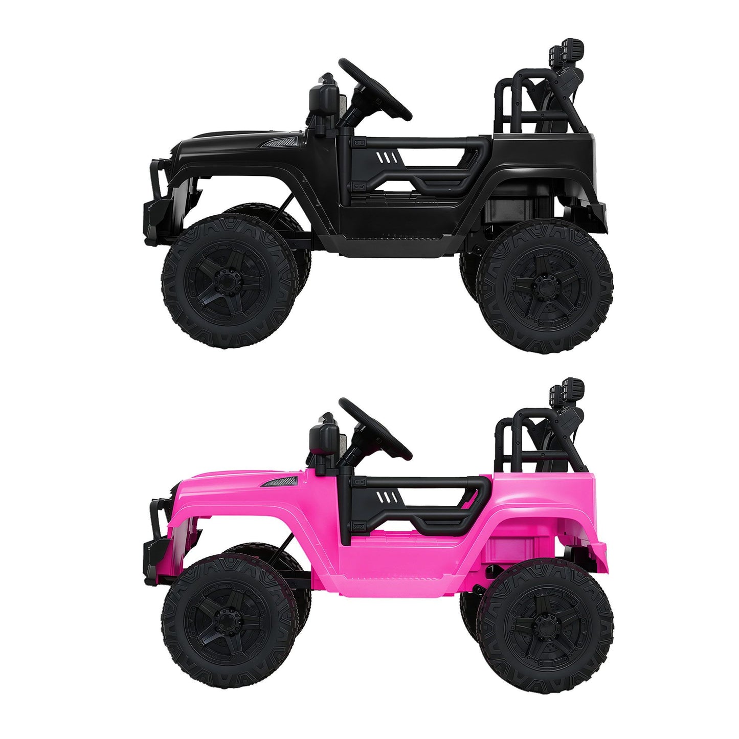 2x Rigo Electric Kids Ride On Car Black Pink