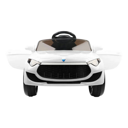 Rigo Kids Electric Ride On Car White 12V - Sports Car with Remote Control & Music