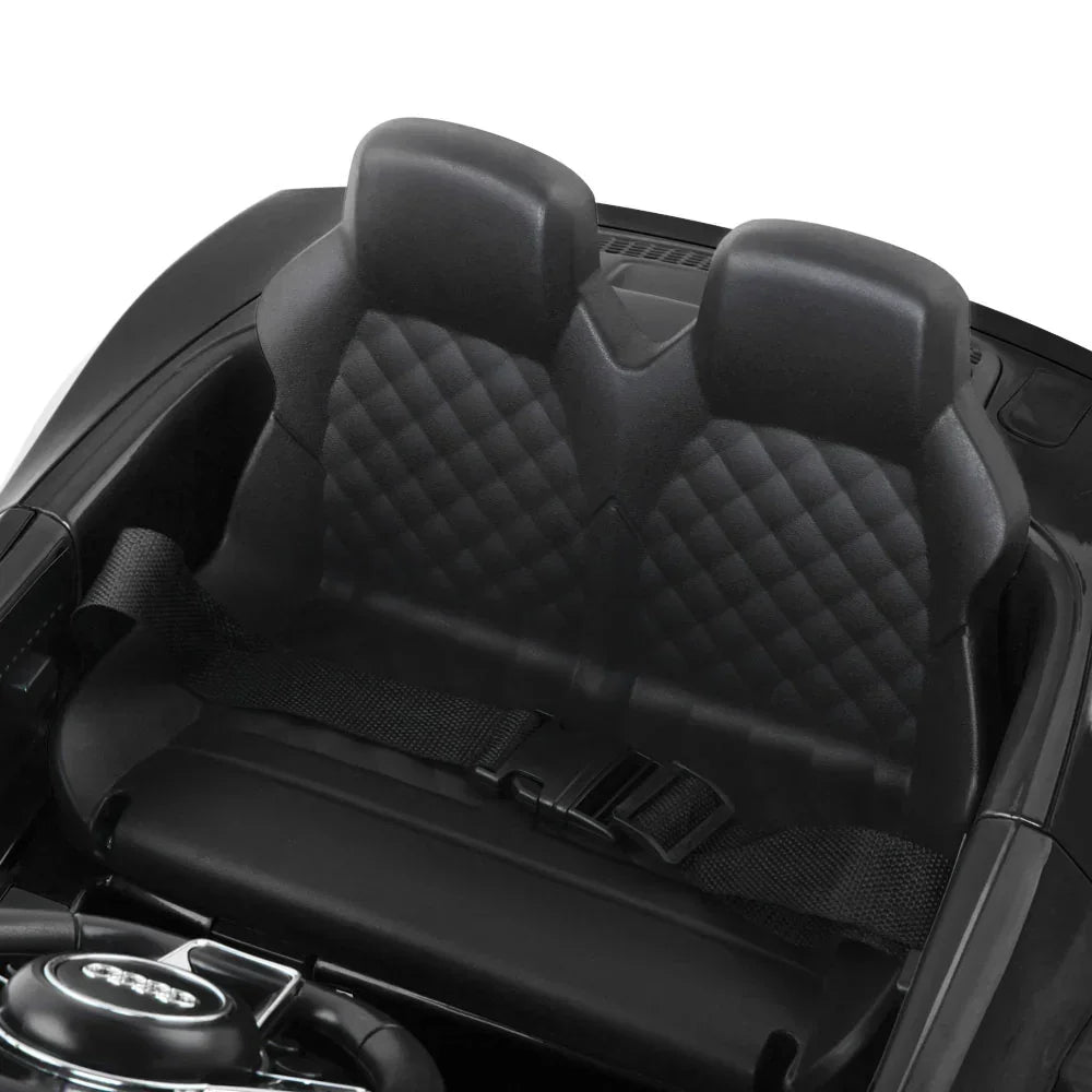 Licensed Audi R8 Kids Ride On Car - Black Electric Sports Toy Car with Remote
