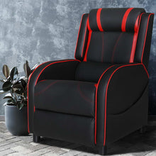 Artiss Serik Gaming Recliner Chair PU Leather Black 150kg
