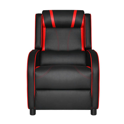 Artiss Serik Gaming Recliner Chair PU Leather Black 150kg