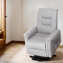 Artiss Lift Recliner Chair 155° Recline Retractable Footrest PU Leather 150kg Grey