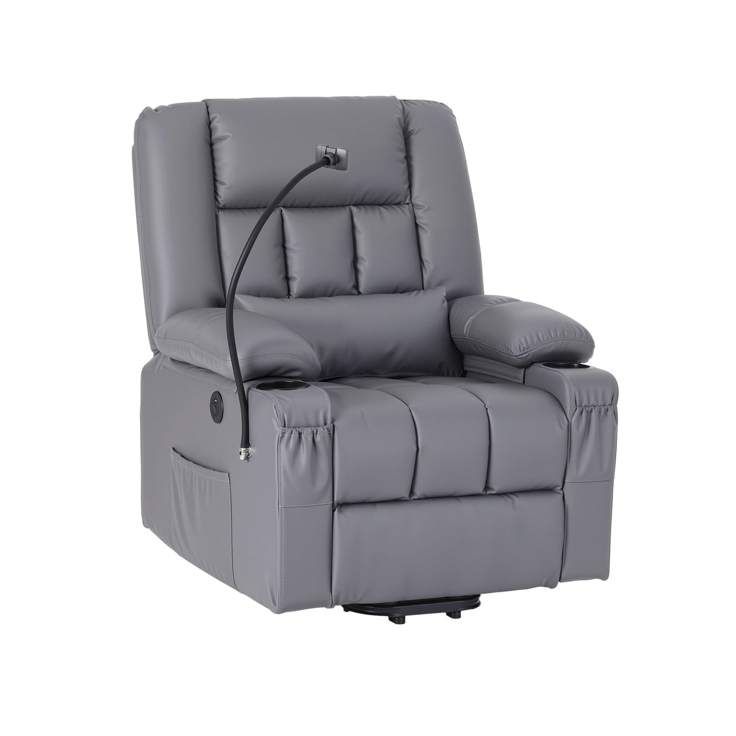 Artiss Power Lift Recliner Chair with Massage & Heat | Grey