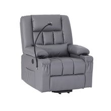 Artiss Power Lift Recliner Chair with Massage & Heat | Grey