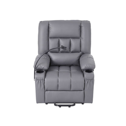 Artiss Power Lift Recliner Chair with Massage & Heat | Grey
