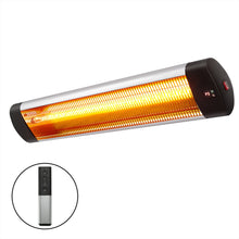 Devanti 3000W Carbon Fibre Radiant Strip Heater Wall Mount Indoor Outdoor IP65 Remote 24Hr Timer
