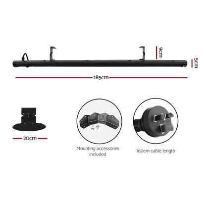 Devanti 3200W Radiant Panel Heater Wall Ceiling Mount Indoor Outdoor IPX4 Remote