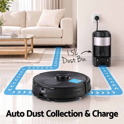 Devanti Robot Vacuum & Mop 6000Pa - Self-Empty Dock - view 6