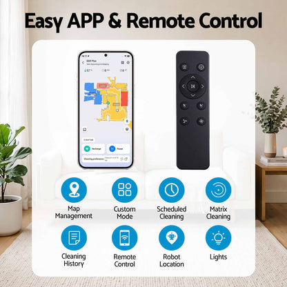 Devanti Robot Vacuum & Mop 6000Pa - Self-Empty Dock - view 8
