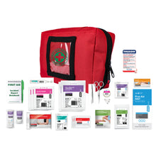 Ready to Go compact first aid kit, fully stocked 18 x 11 x 7cm case weighing 440g for home, car, work and travel