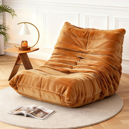 Artiss Caterpillar Lazy Sofa Chair | Brown