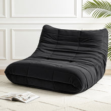 Artiss 2-Seater Caterpillar Lazy Sofa | Black
