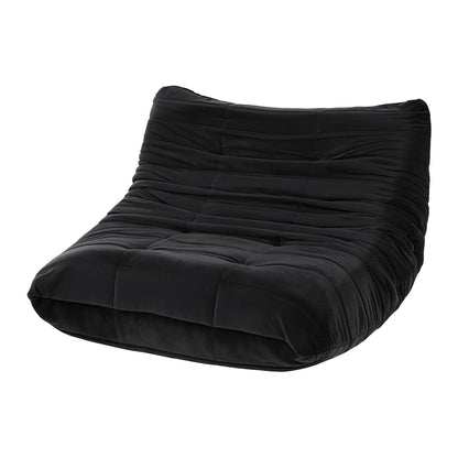 Artiss 2-Seater Caterpillar Lazy Sofa | Black