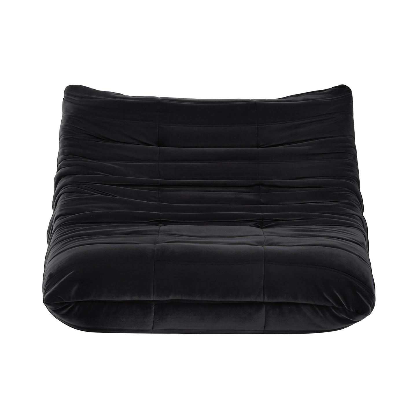 Artiss 2-Seater Caterpillar Lazy Sofa | Black