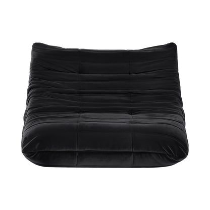Artiss 2-Seater Caterpillar Lazy Sofa | Black