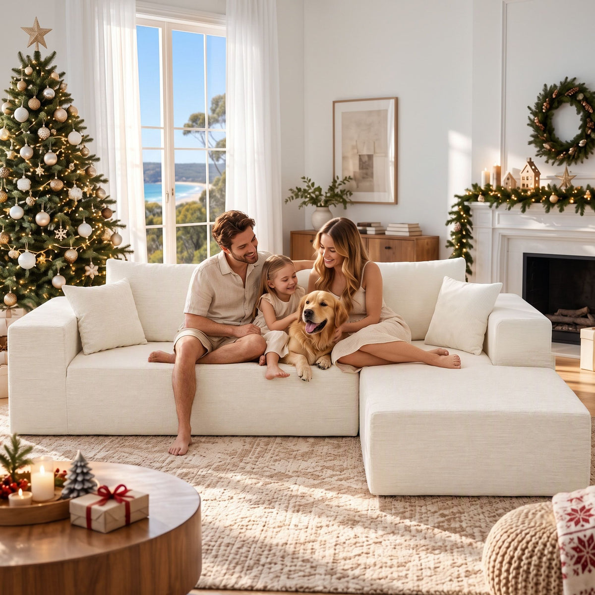Modular sofa sections that adjust to suit your room layout
