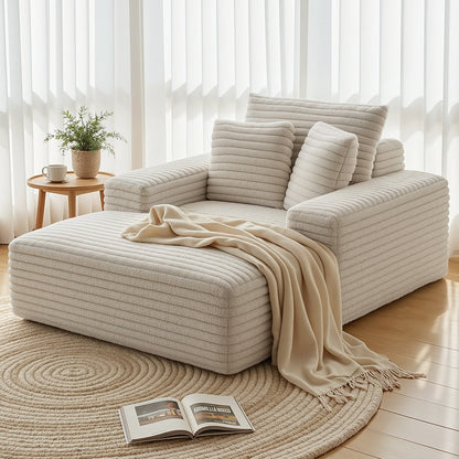 Artiss Faux Fur Sofa Bed | Beige