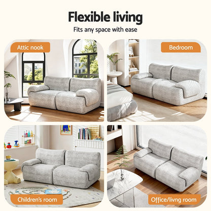 Artiss 2-Seater Sofa | Light Grey