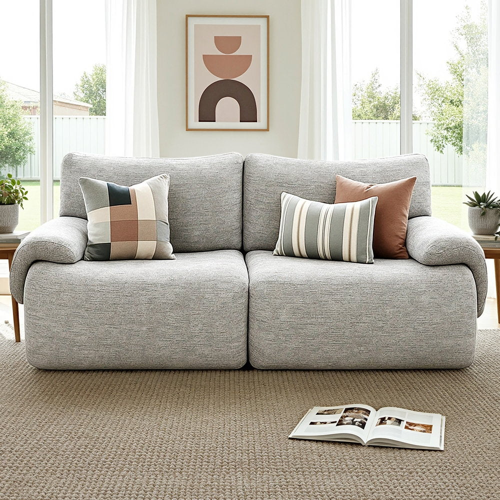 Artiss 2-Seater Sofa | Light Grey