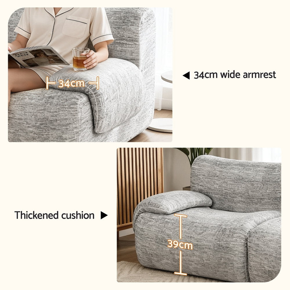 Artiss 2-Seater Sofa | Light Grey