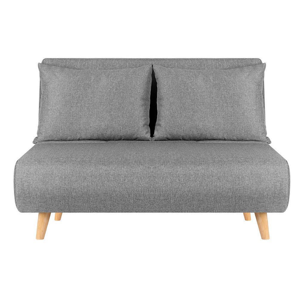 Artiss Sofa Bed 2 Seater Convertible Couch Recliner Lounge Chair Linen - Stacks Warehouse