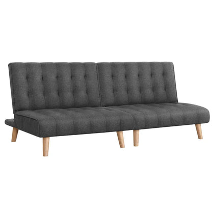 Artiss 2x Sofa Bed Couch Single Seater Fabric Grey - Stacks Warehouse