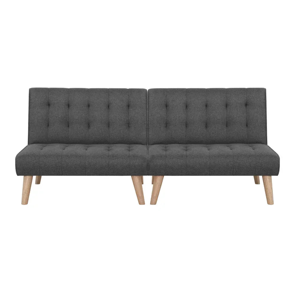 Artiss 2x Sofa Bed Couch Single Seater Fabric Grey - Stacks Warehouse