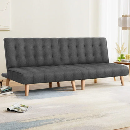 Artiss 2x Sofa Bed Couch Single Seater Fabric Grey - Stacks Warehouse