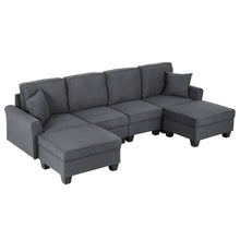 Artiss U-Shape Modular Storage Sofa | Grey