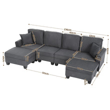 Artiss U-Shape Modular Storage Sofa | Grey