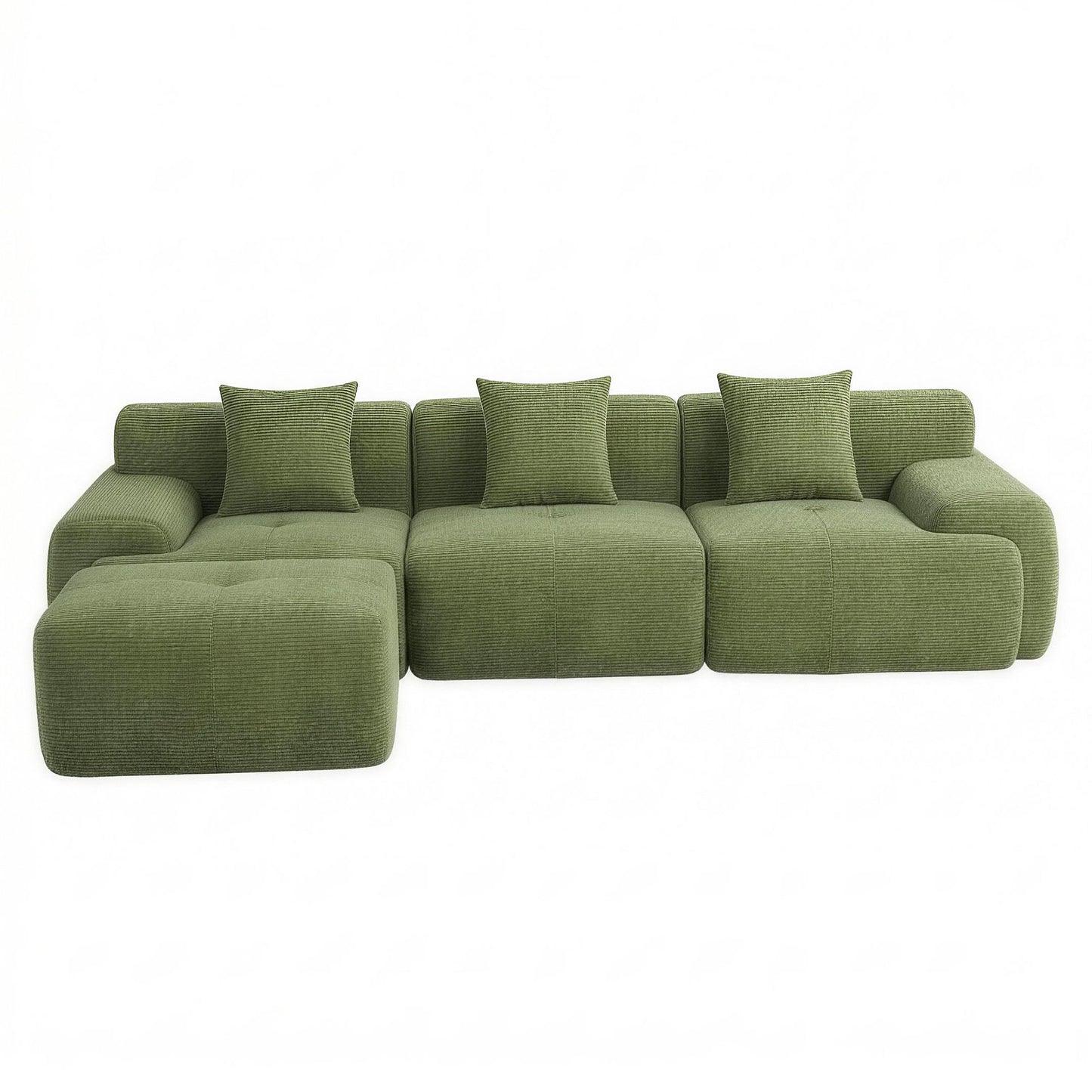 Artiss 300cm Modular Boneless Sofa | Green