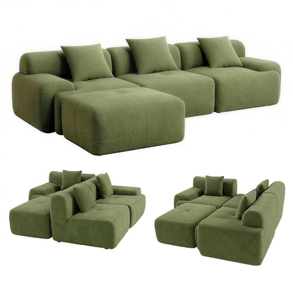 Artiss 300cm Modular Boneless Sofa | Green