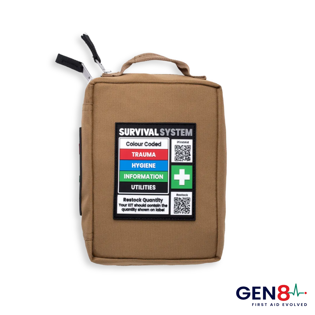 Snake bite kit in 600D ripstop Oxford polyester shell with water-repellent coating and YKK zips